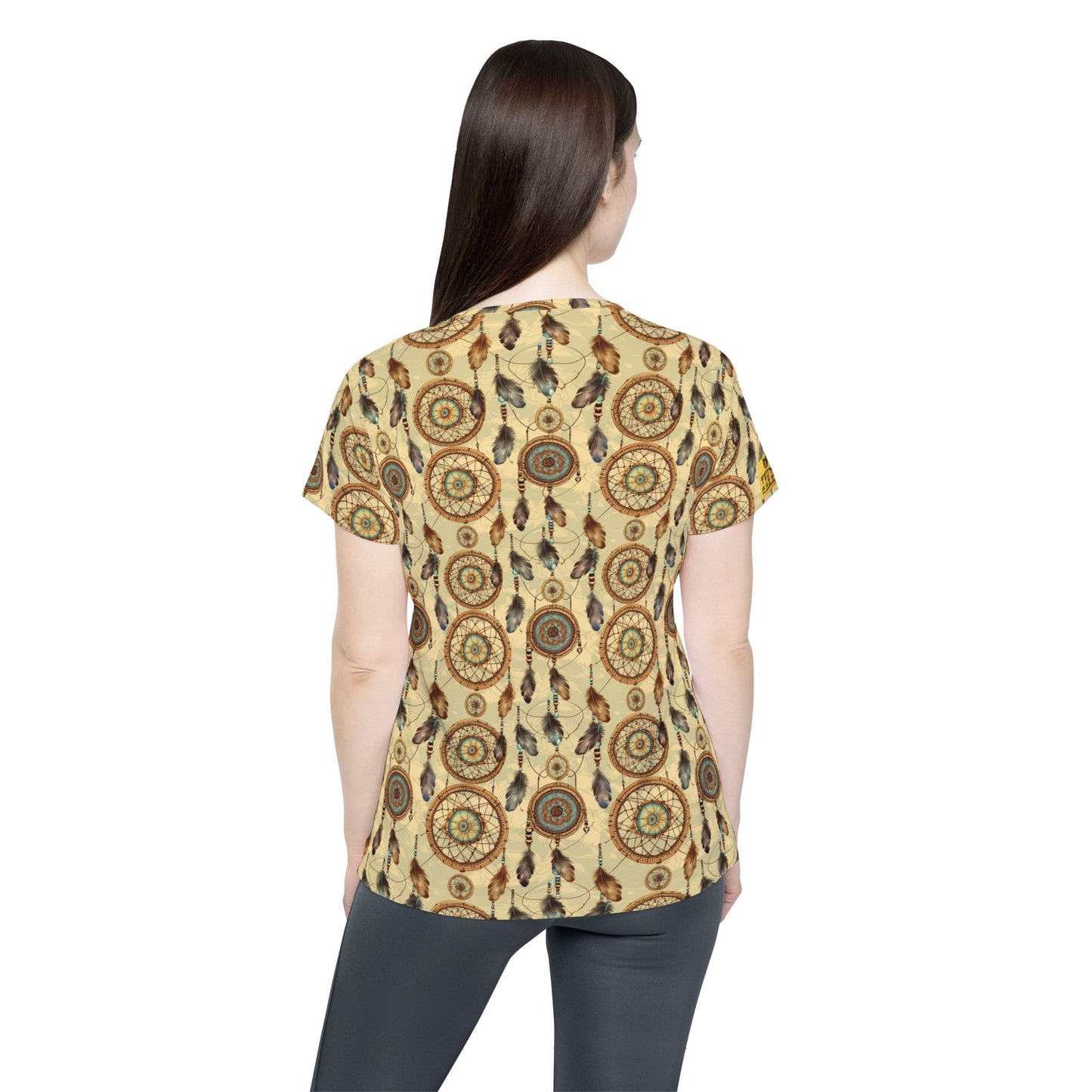Dreamcatcher Pattern Women's Jersey Tee | With PMF Truth + Faith logo on Right Sleeve