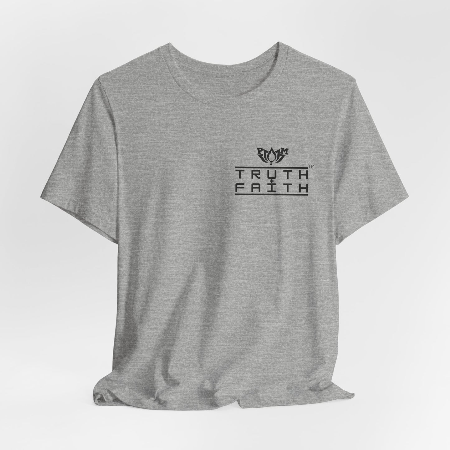 PMF Truth + Faith Graphic Tee — Minimalist PMF Logo T-Shirt