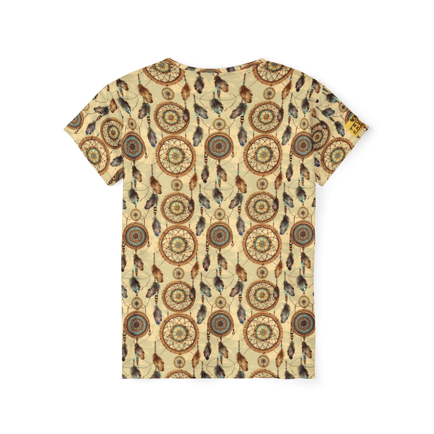 Dreamcatcher Pattern Women's Jersey Tee | With PMF Truth + Faith logo on Right Sleeve