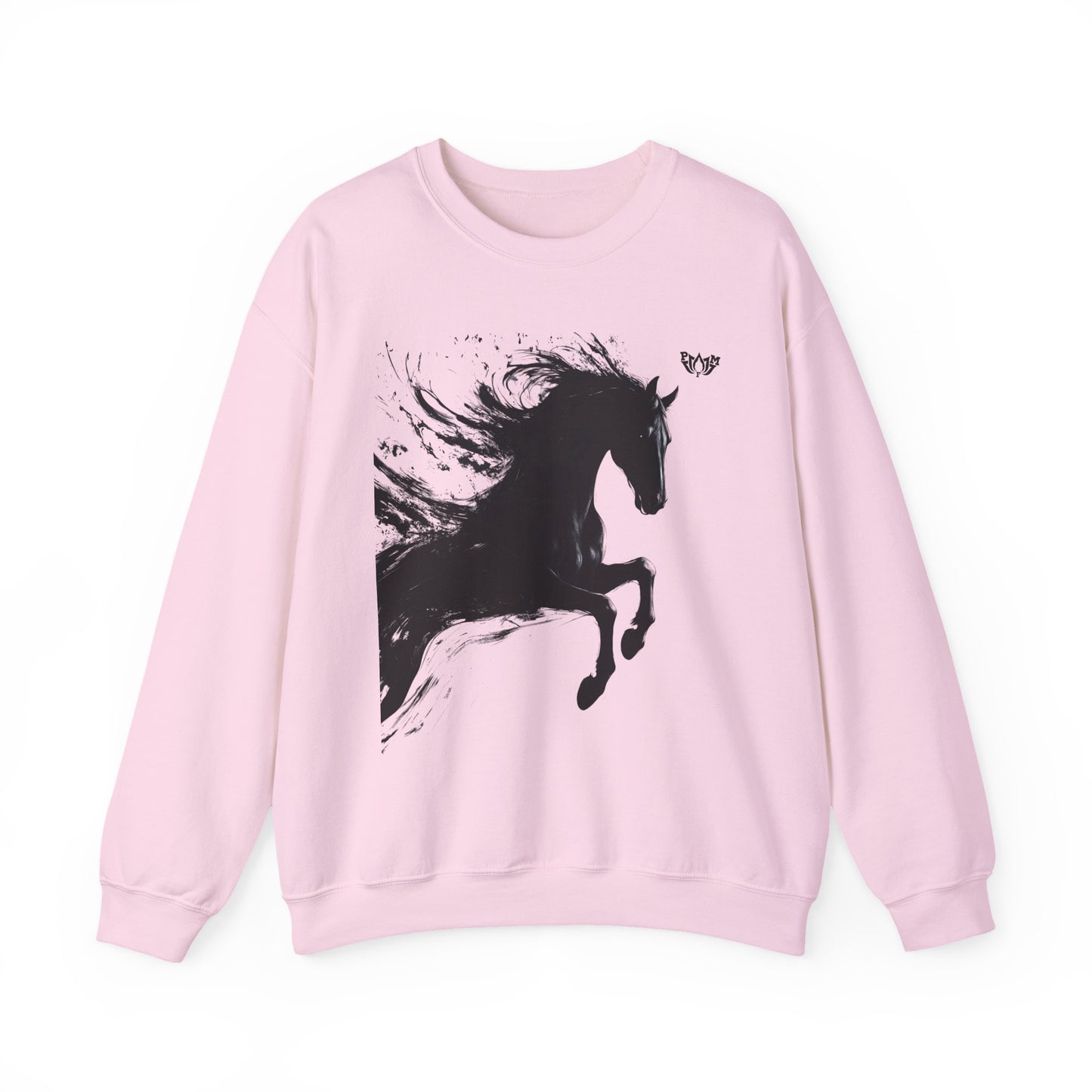Ink Splash Horse Crewneck Sweatshirt - PMF Truth Faith