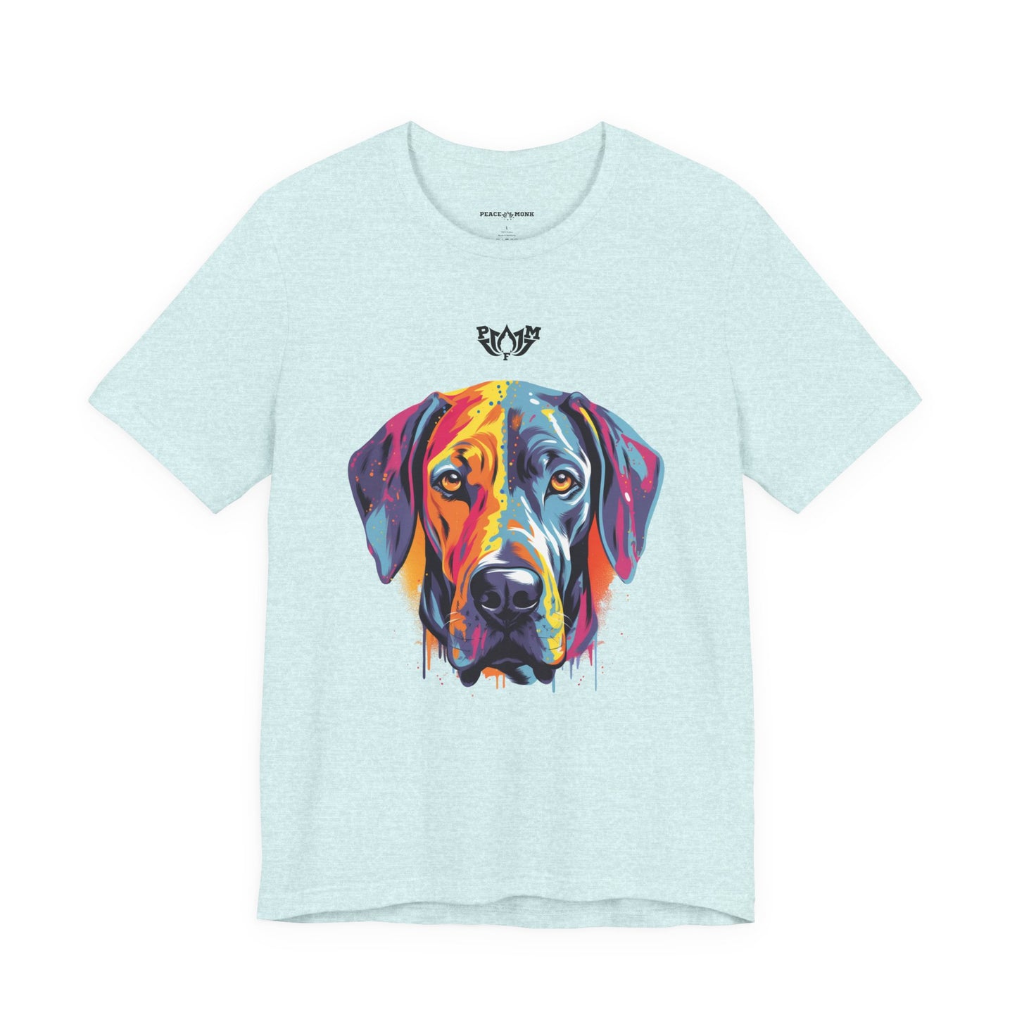 PMF Colorful Dog Portrait T-Shirt- PeaceMonkFinds