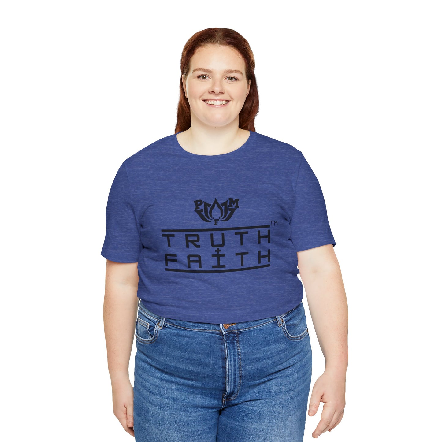 PMF Truth + Faith Graphic Tee — Minimalist Spiritual Logo T-Shirt