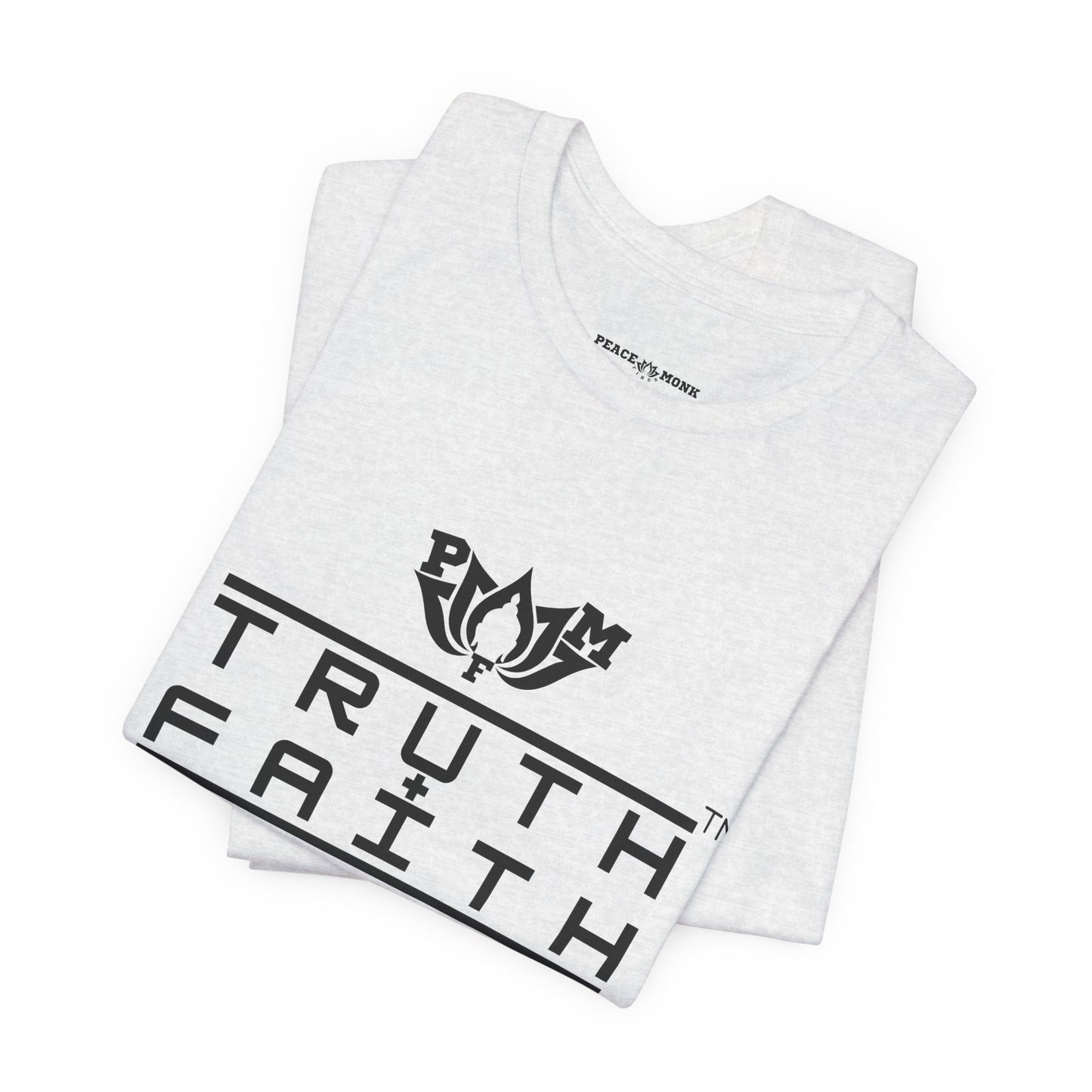 PMF Truth + Faith Graphic Tee — Minimalist Spiritual Logo T-Shirt