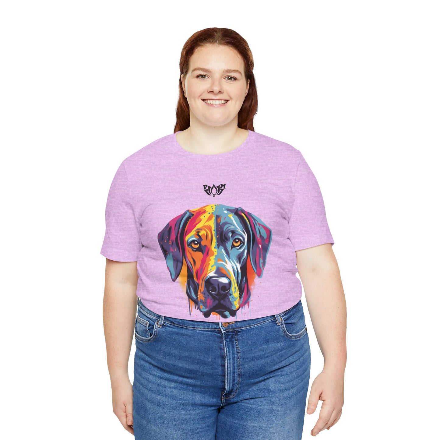 PMF Colorful Dog Portrait T-Shirt- PeaceMonkFinds