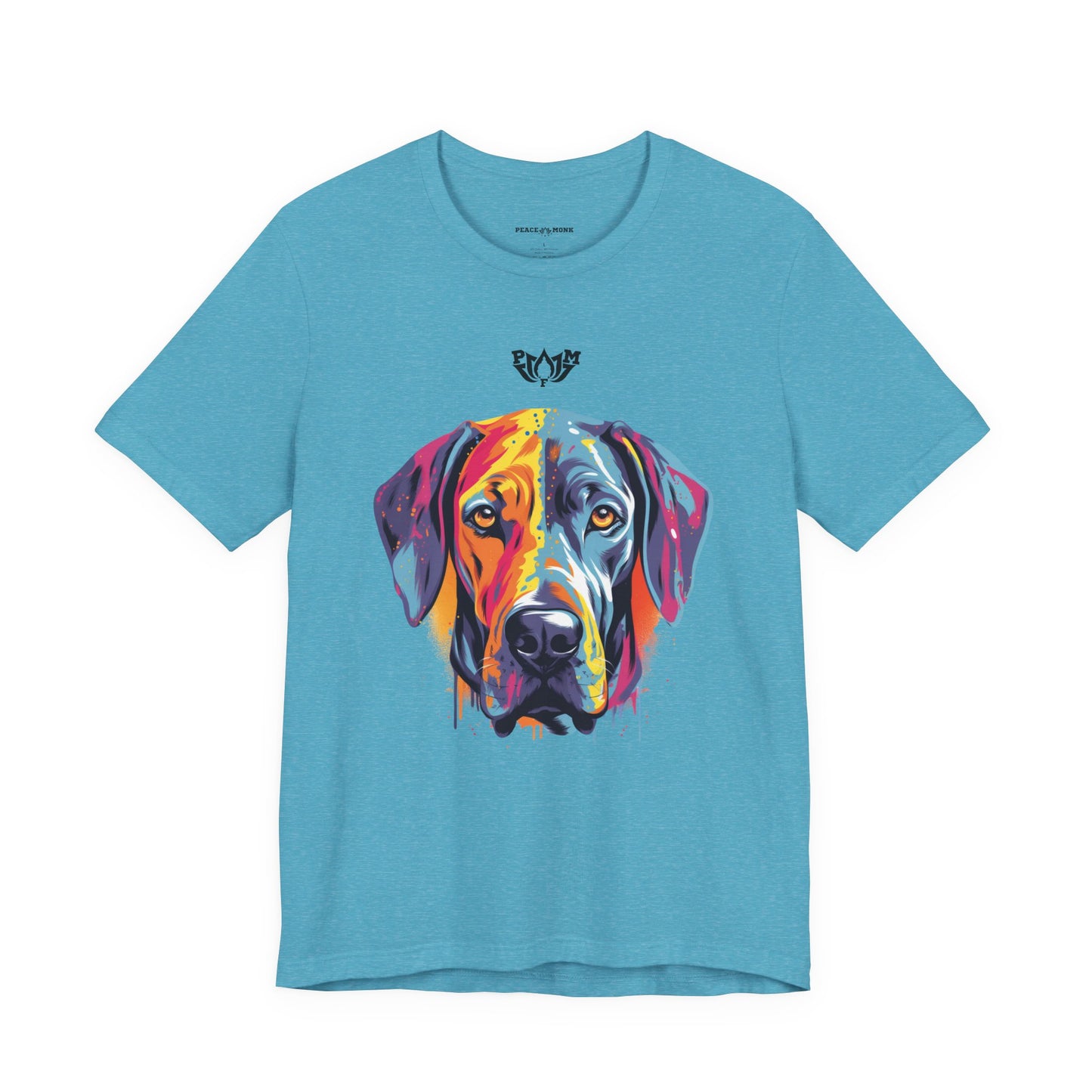 PMF Colorful Dog Portrait T-Shirt- PeaceMonkFinds