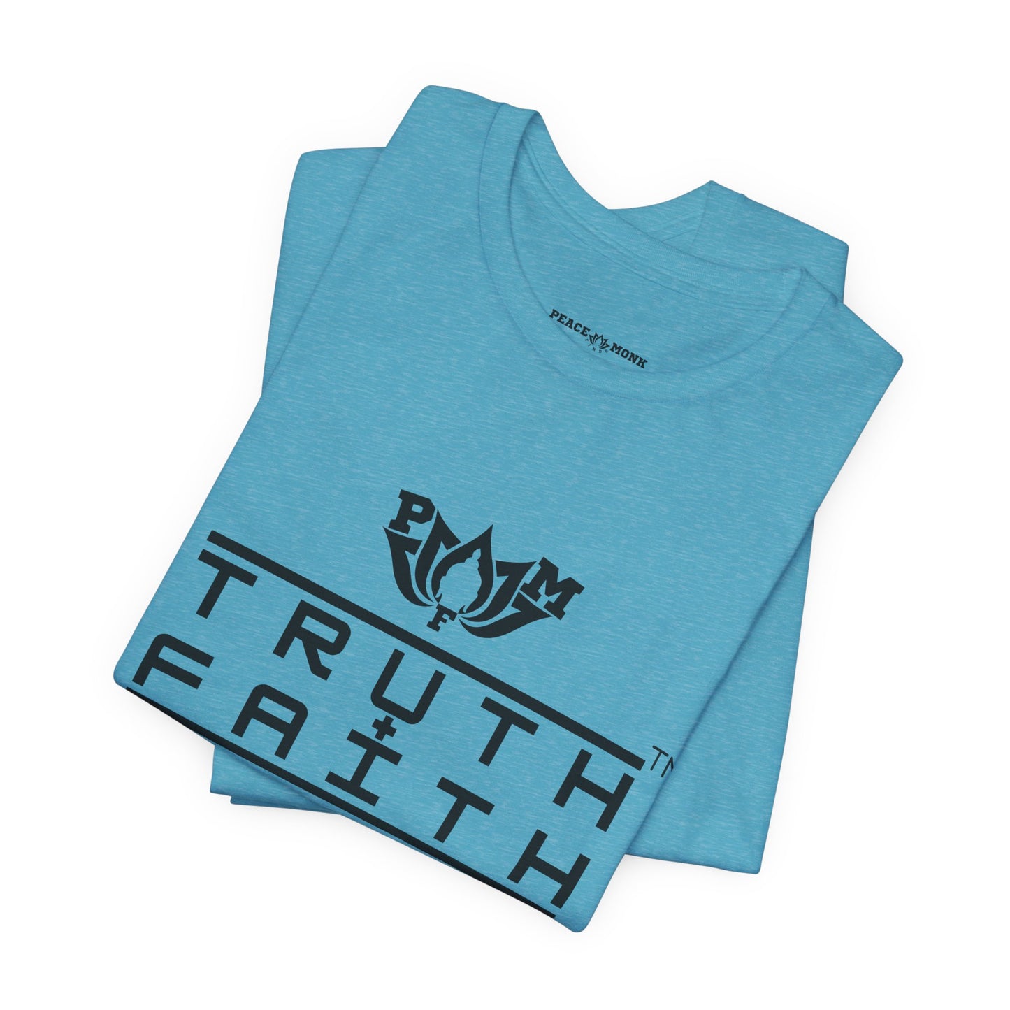 PMF Truth + Faith Graphic Tee — Minimalist Spiritual Logo T-Shirt