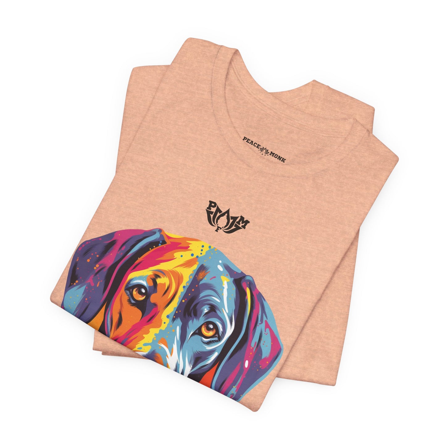 PMF Colorful Dog Portrait T-Shirt- PeaceMonkFinds