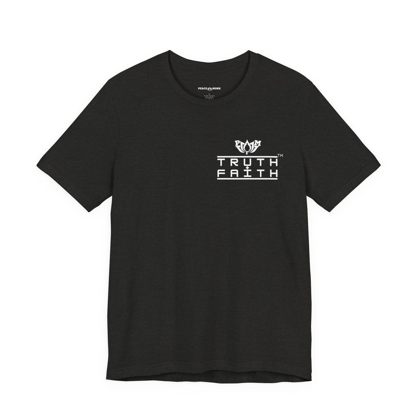 PMF Truth + Faith Graphic Tee — Minimalist PMF Logo T-Shirt- Dark Colors