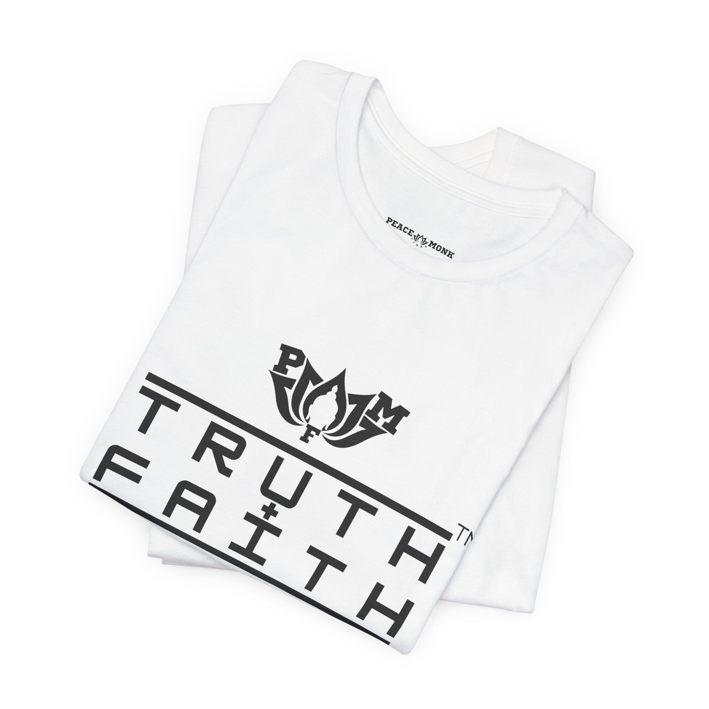 PMF Truth + Faith Graphic Tee — Minimalist Spiritual Logo T-Shirt