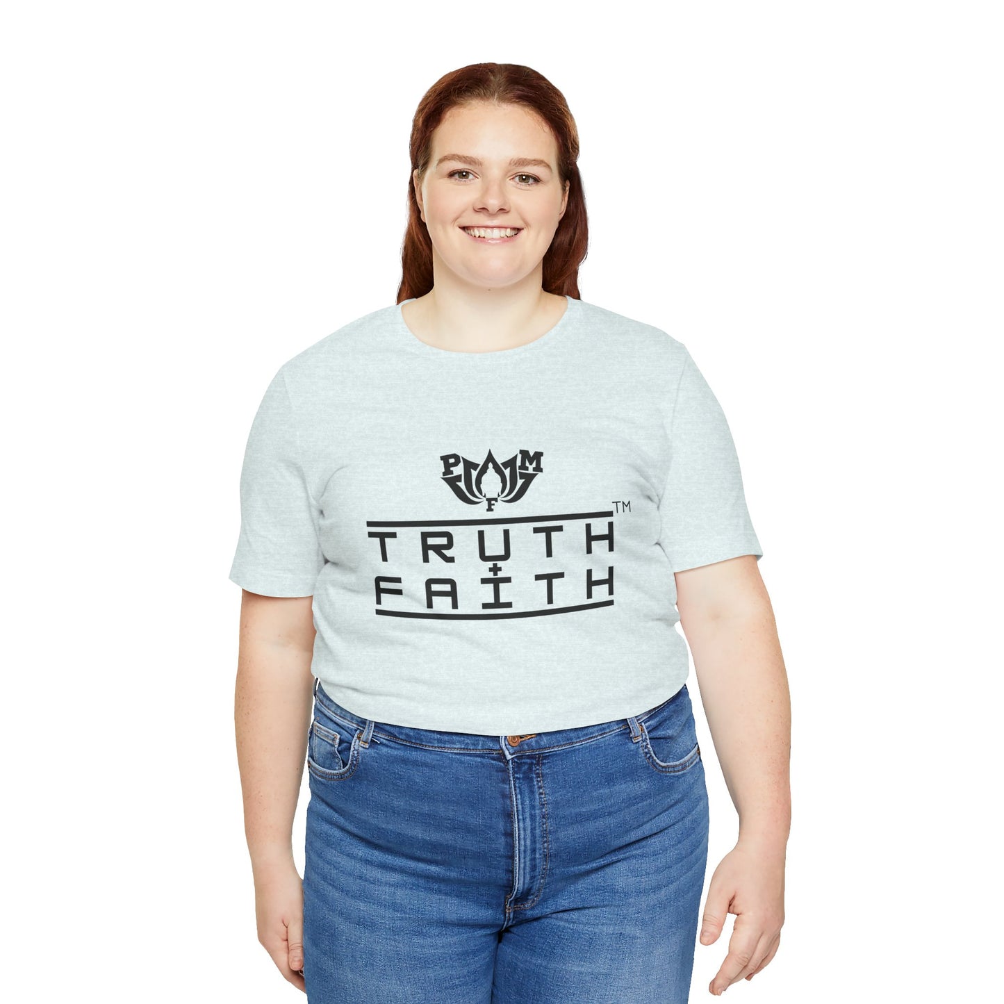 PMF Truth + Faith Graphic Tee — Minimalist Spiritual Logo T-Shirt