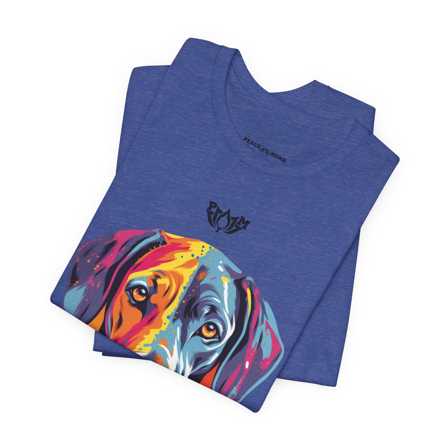PMF Colorful Dog Portrait T-Shirt- PeaceMonkFinds