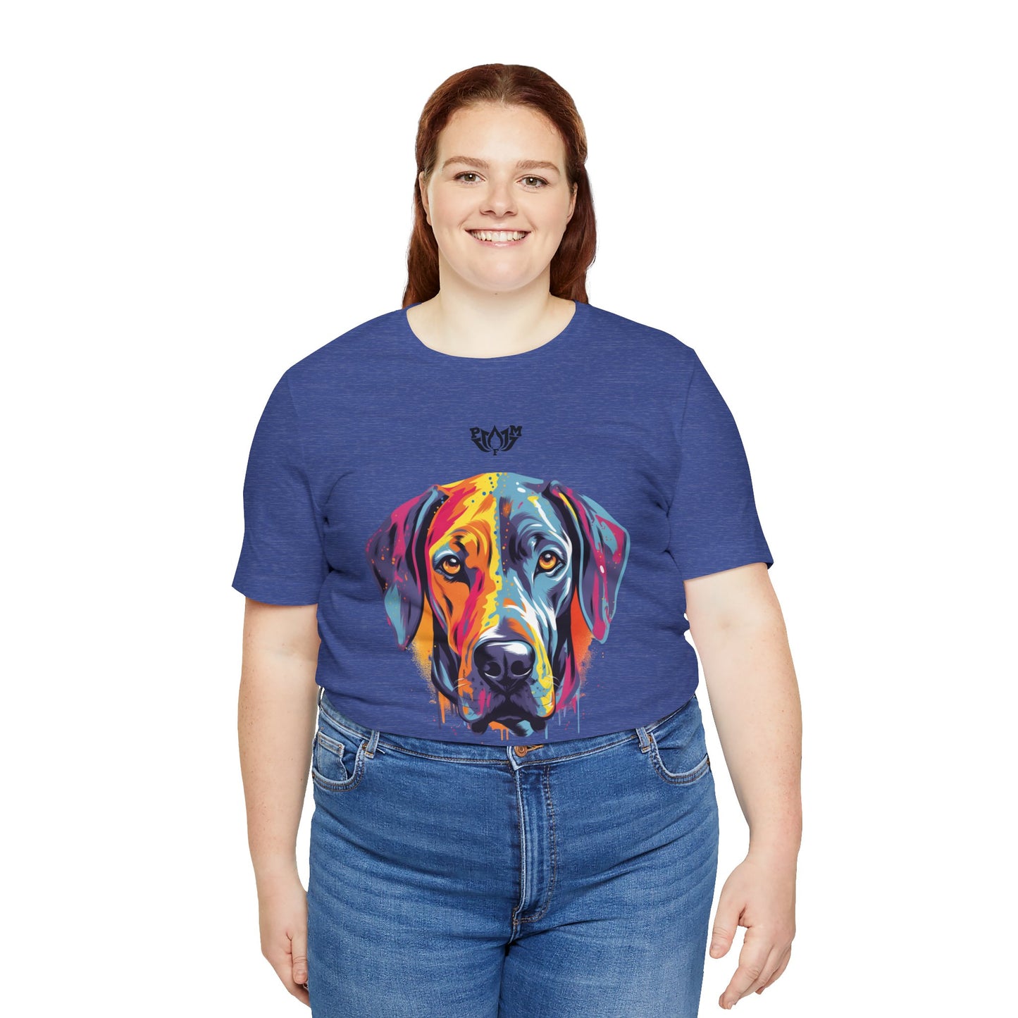 PMF Colorful Dog Portrait T-Shirt- PeaceMonkFinds