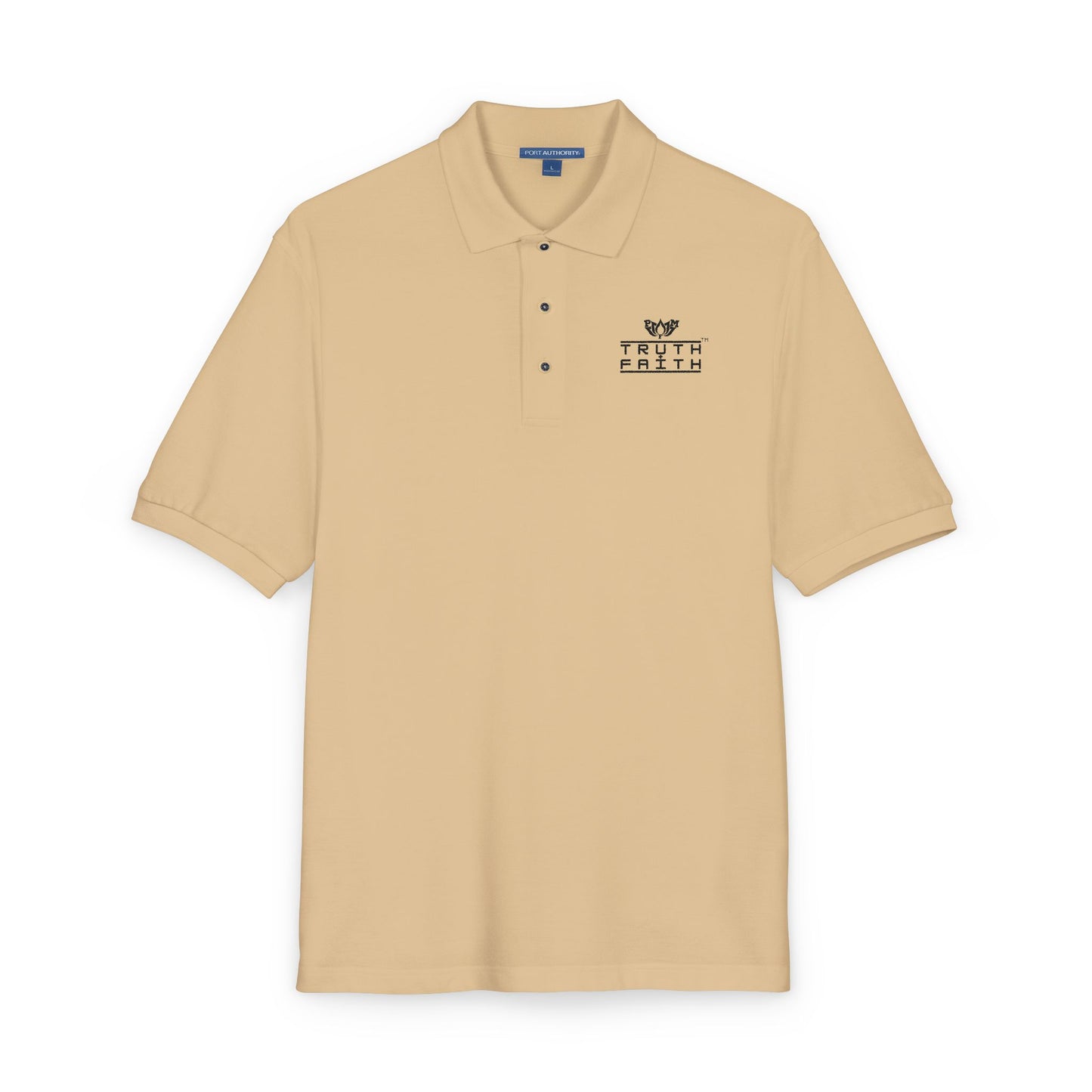Embroidered PeaceMonkFinds "Truth & Faith" Polo Shirt