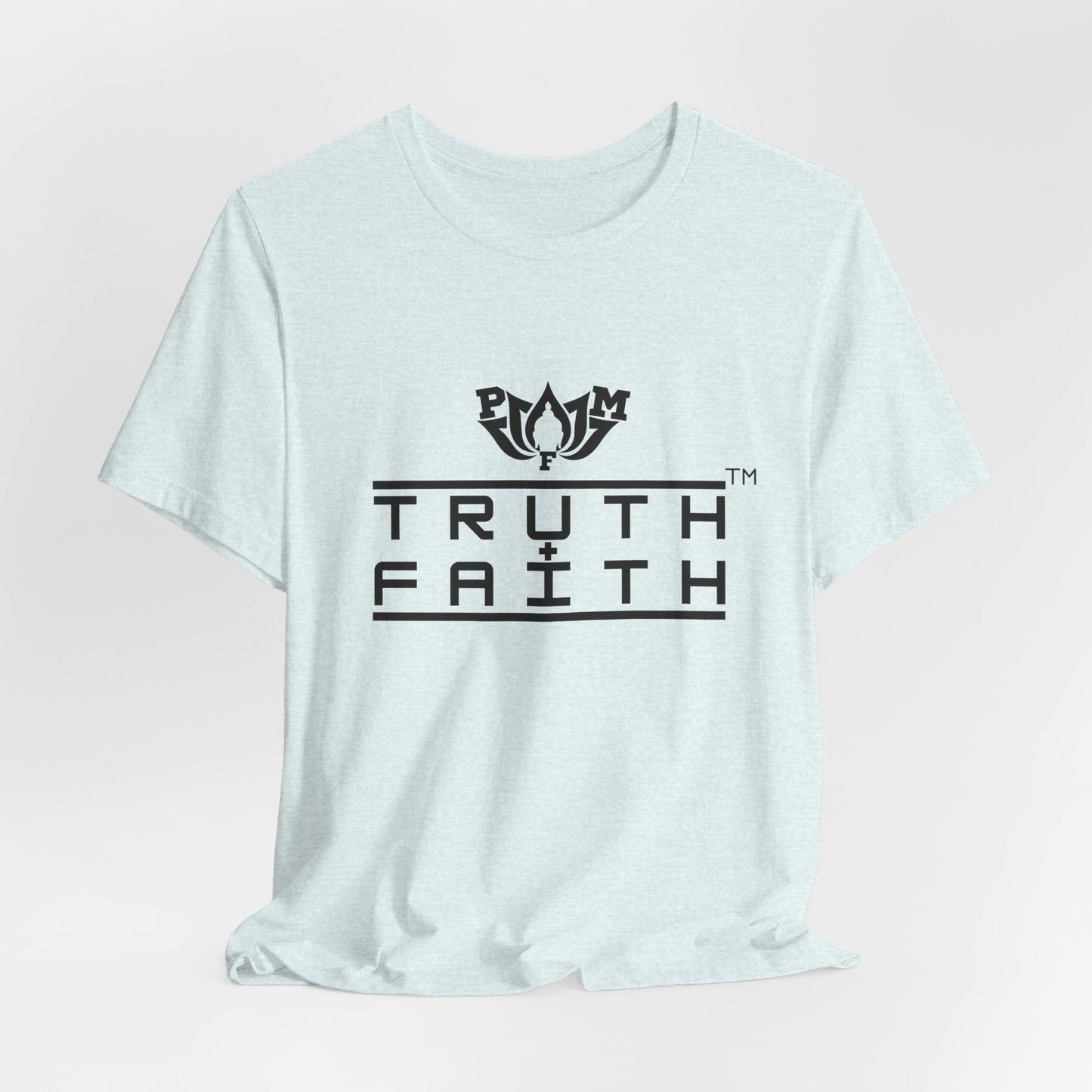 PMF Truth + Faith Graphic Tee — Minimalist Spiritual Logo T-Shirt