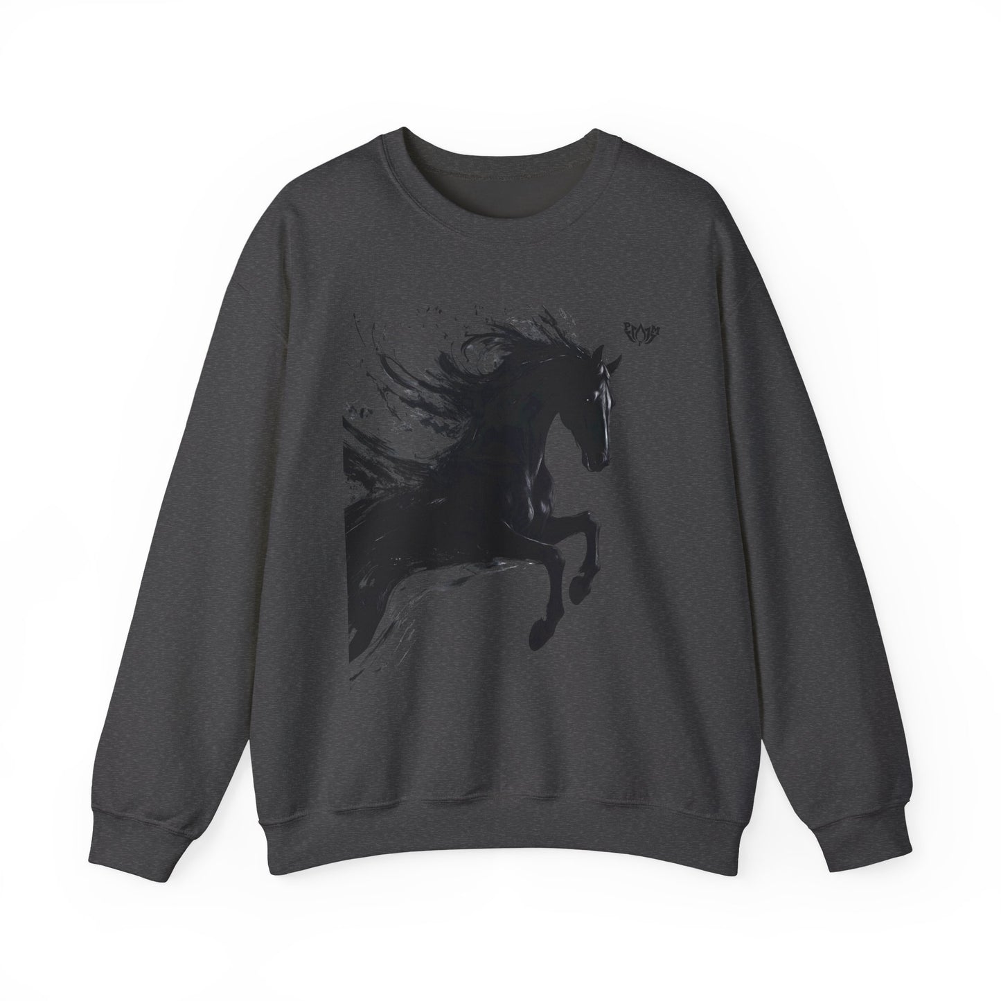 Ink Splash Horse Crewneck Sweatshirt - PMF Truth Faith