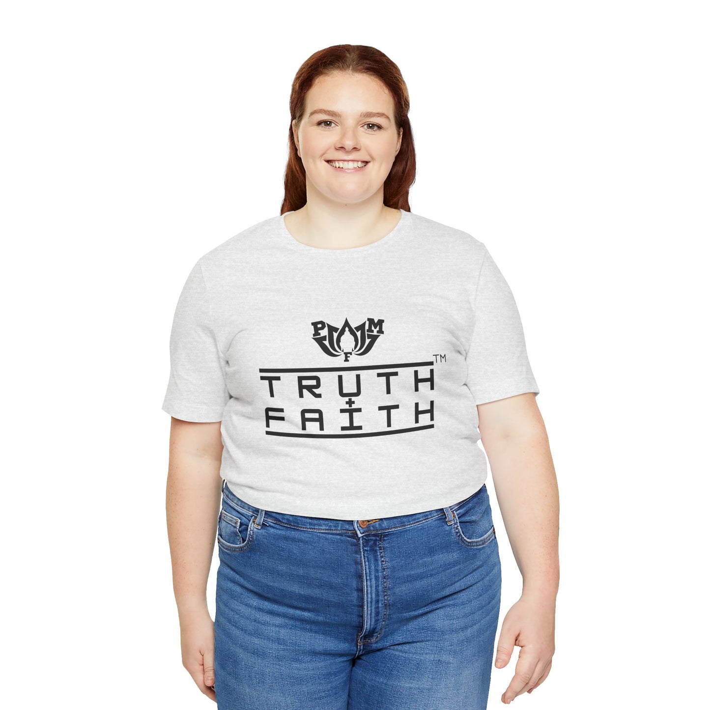 PMF Truth + Faith Graphic Tee — Minimalist Spiritual Logo T-Shirt