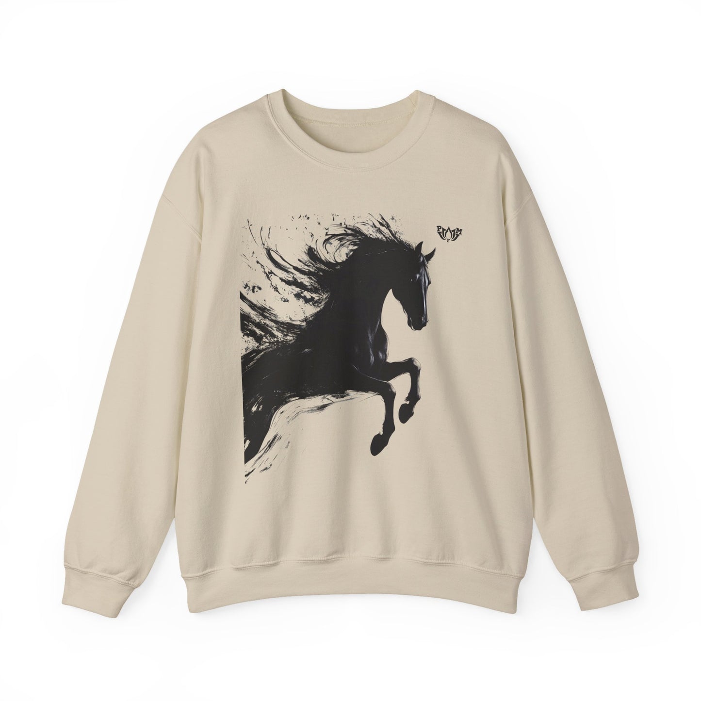 Ink Splash Horse Crewneck Sweatshirt - PMF Truth Faith