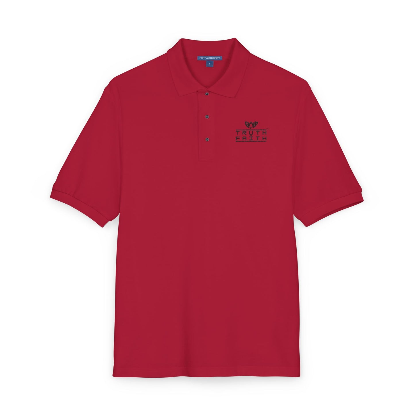 Embroidered PeaceMonkFinds "Truth & Faith" Polo Shirt