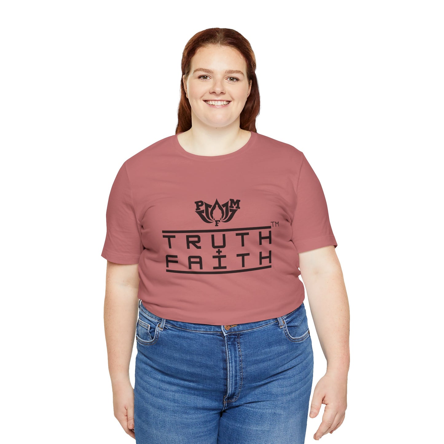 PMF Truth + Faith Graphic Tee — Minimalist Spiritual Logo T-Shirt