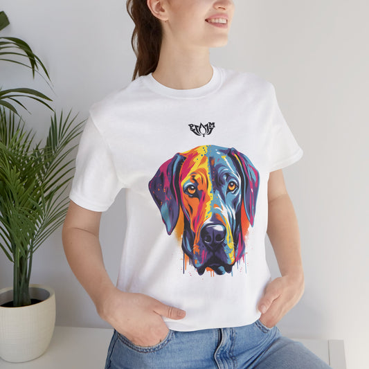 PMF Colorful Dog Portrait T-Shirt- PeaceMonkFinds