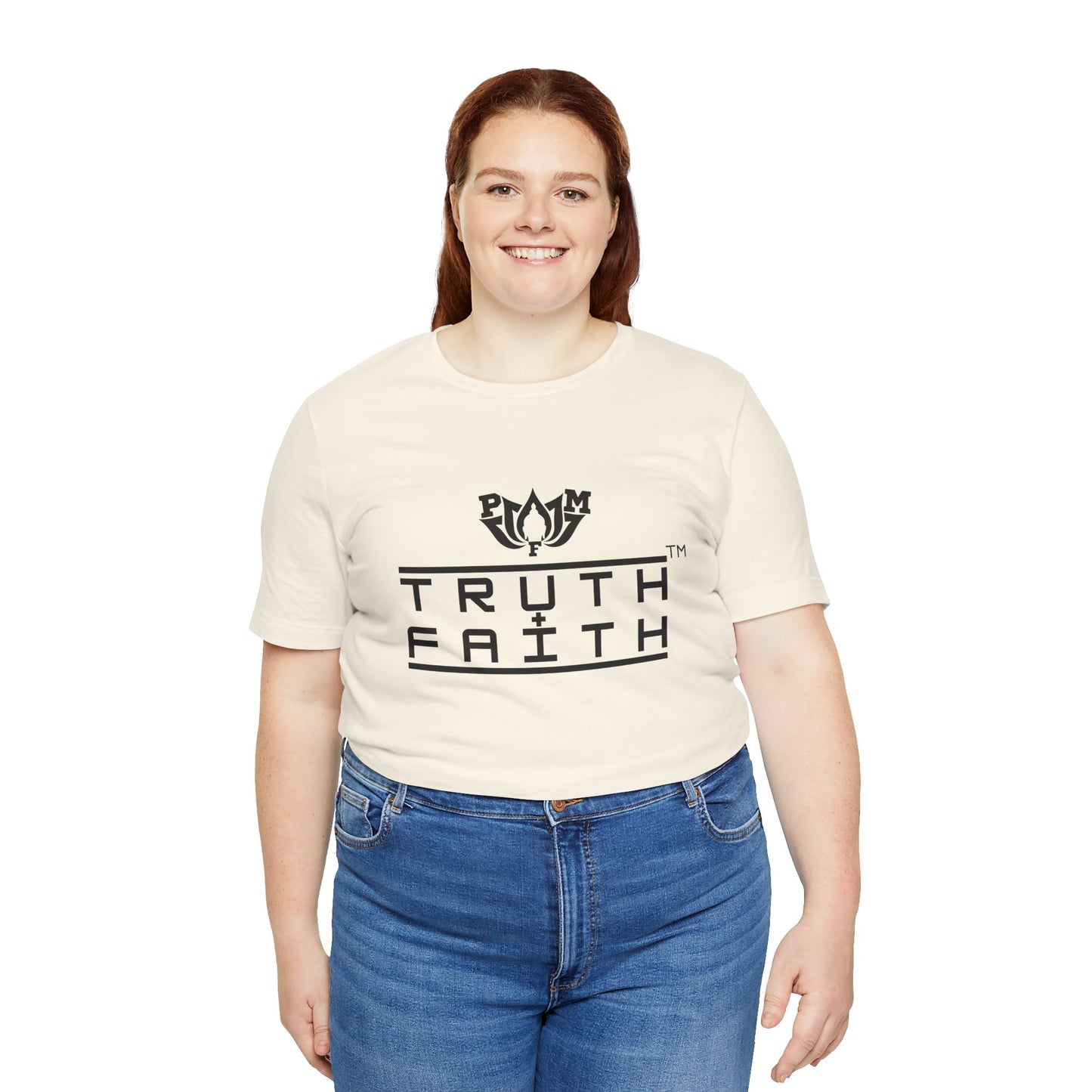 PMF Truth + Faith Graphic Tee — Minimalist Spiritual Logo T-Shirt