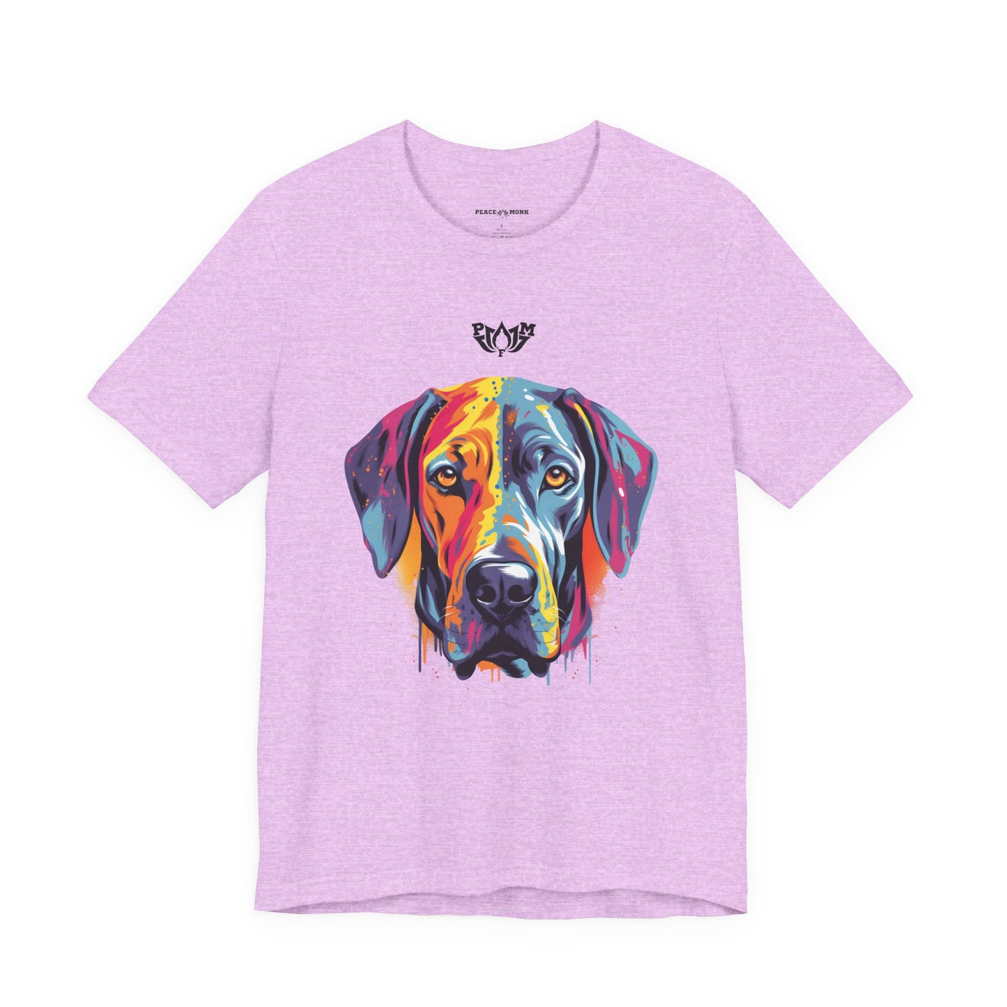 PMF Colorful Dog Portrait T-Shirt- PeaceMonkFinds