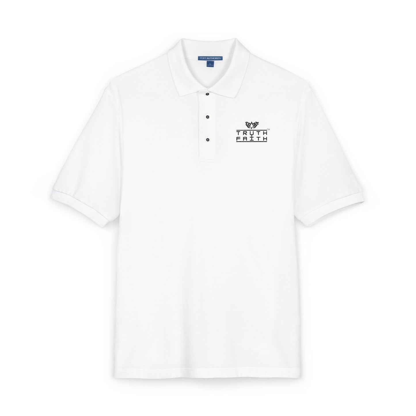 Embroidered PeaceMonkFinds "Truth & Faith" Polo Shirt