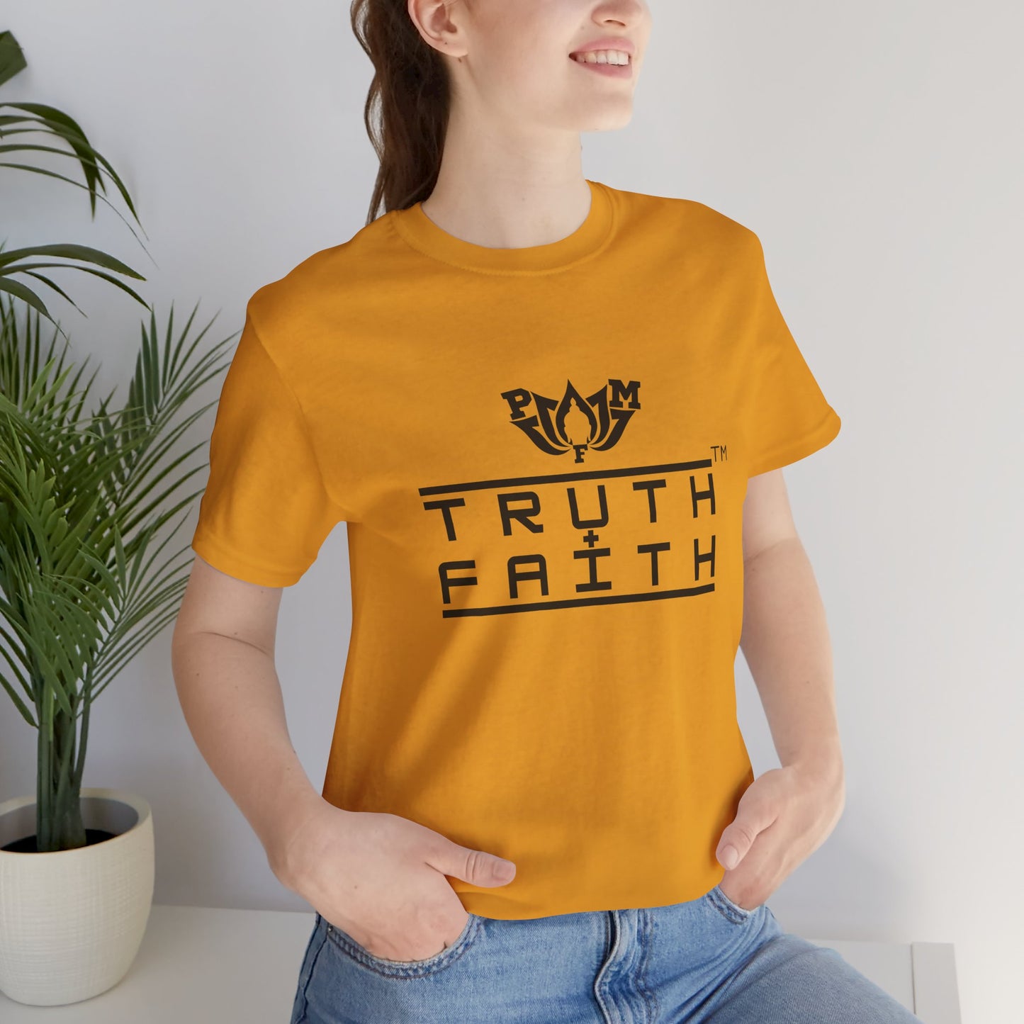 PMF Truth + Faith Graphic Tee — Minimalist Spiritual Logo T-Shirt