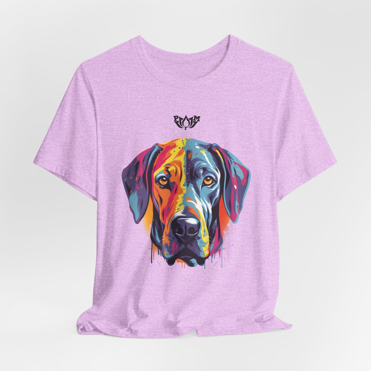 PMF Colorful Dog Portrait T-Shirt- PeaceMonkFinds
