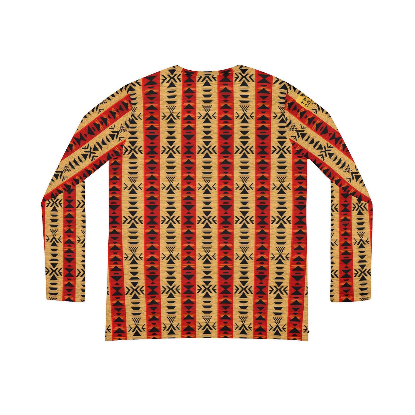 Aztec Stripe V-Neck Long Sleeve | With PMF Truth + Faith logo on Right Sleeve | PeaceMonkFinds