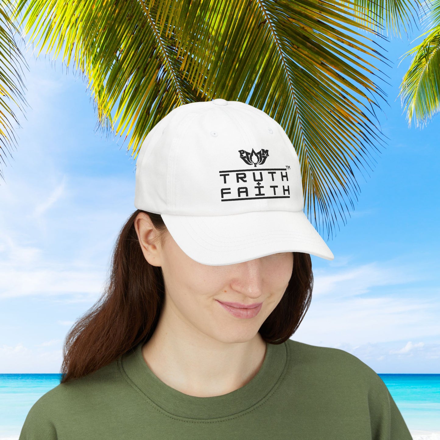 PMF Truth + Faith Embroidered Dad Cap — Minimal Baseball Hat