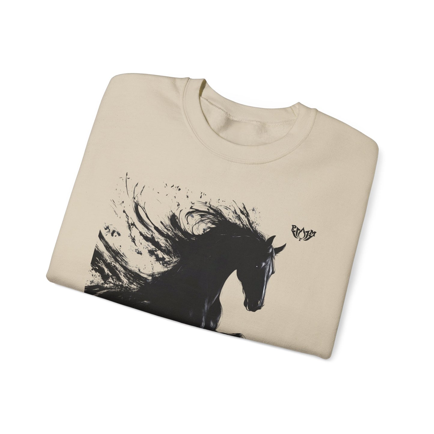 Ink Splash Horse Crewneck Sweatshirt - PMF Truth Faith
