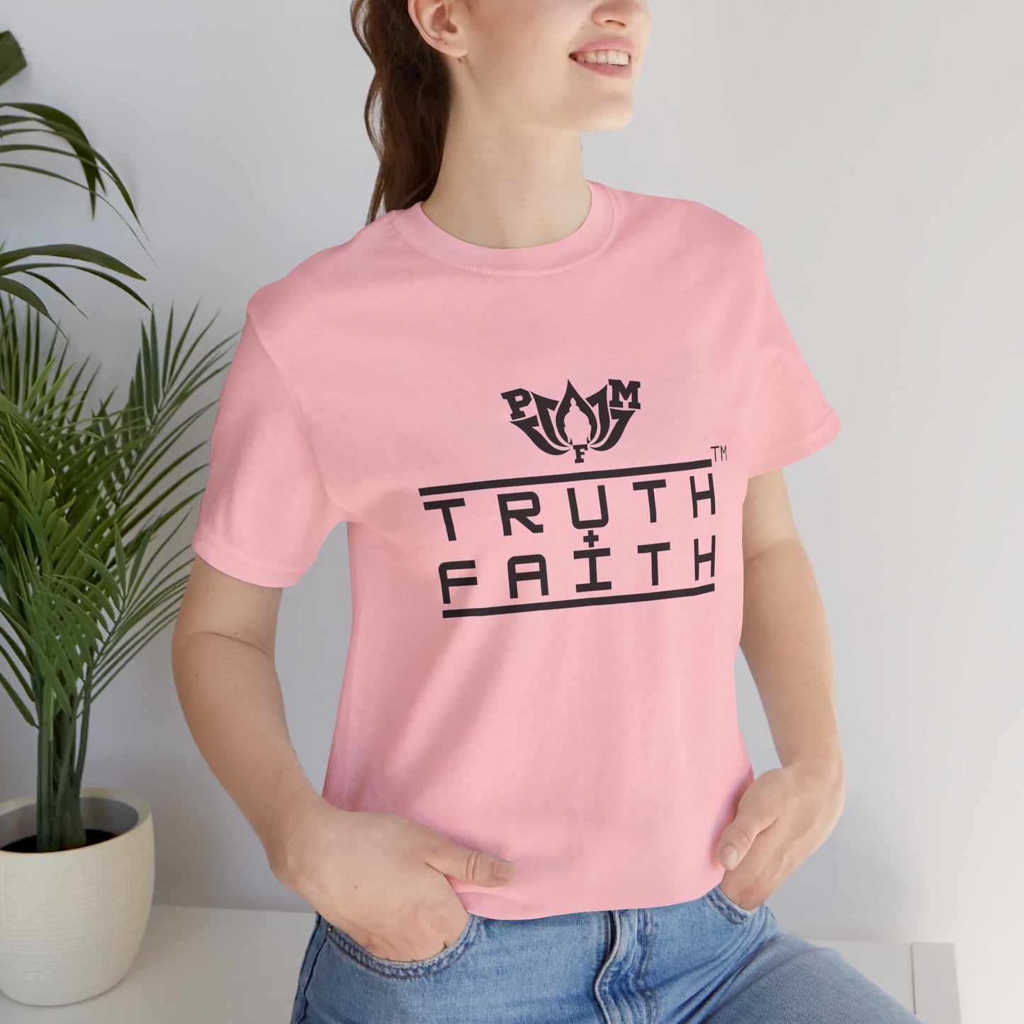 PMF Truth + Faith Graphic Tee — Minimalist Spiritual Logo T-Shirt