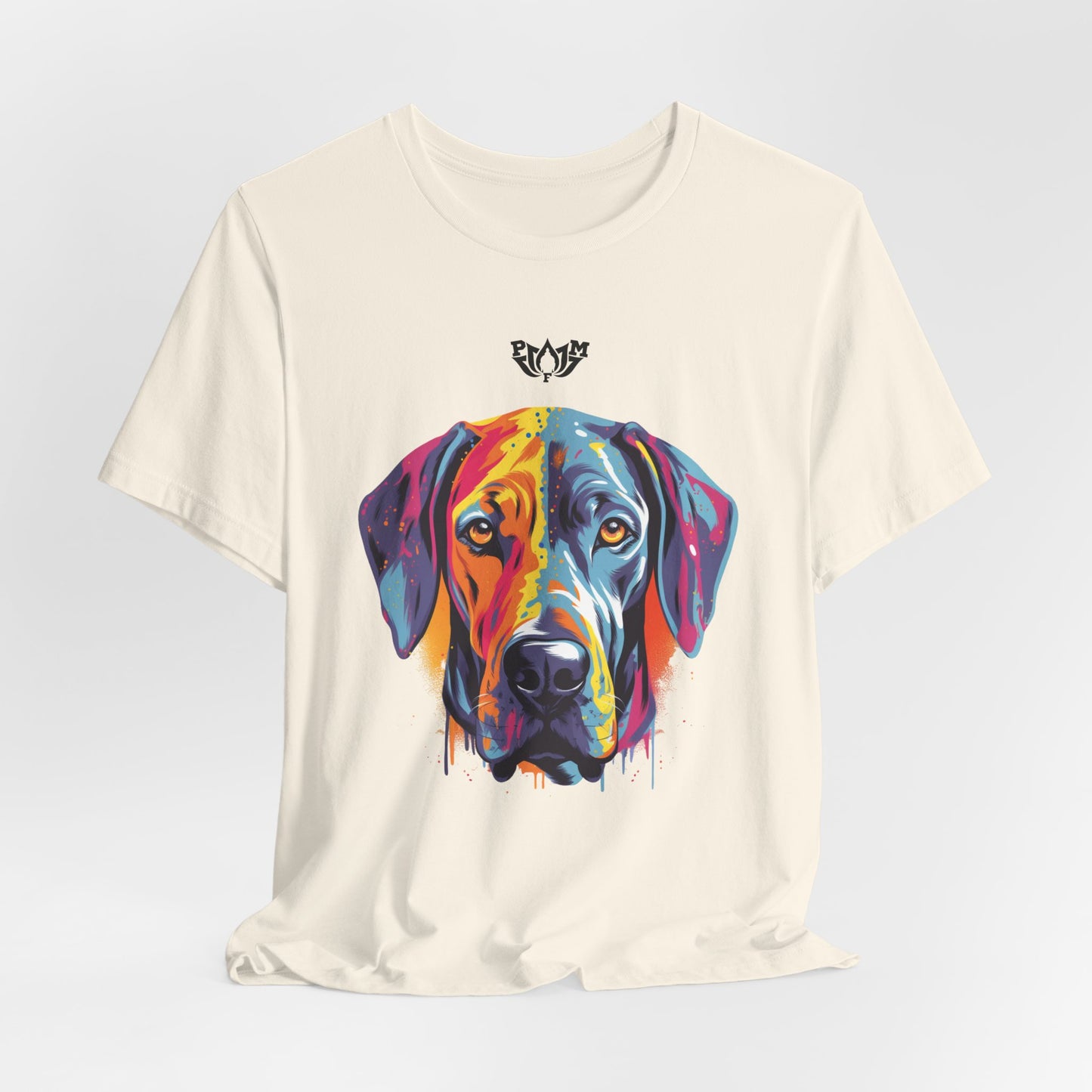 PMF Colorful Dog Portrait T-Shirt- PeaceMonkFinds