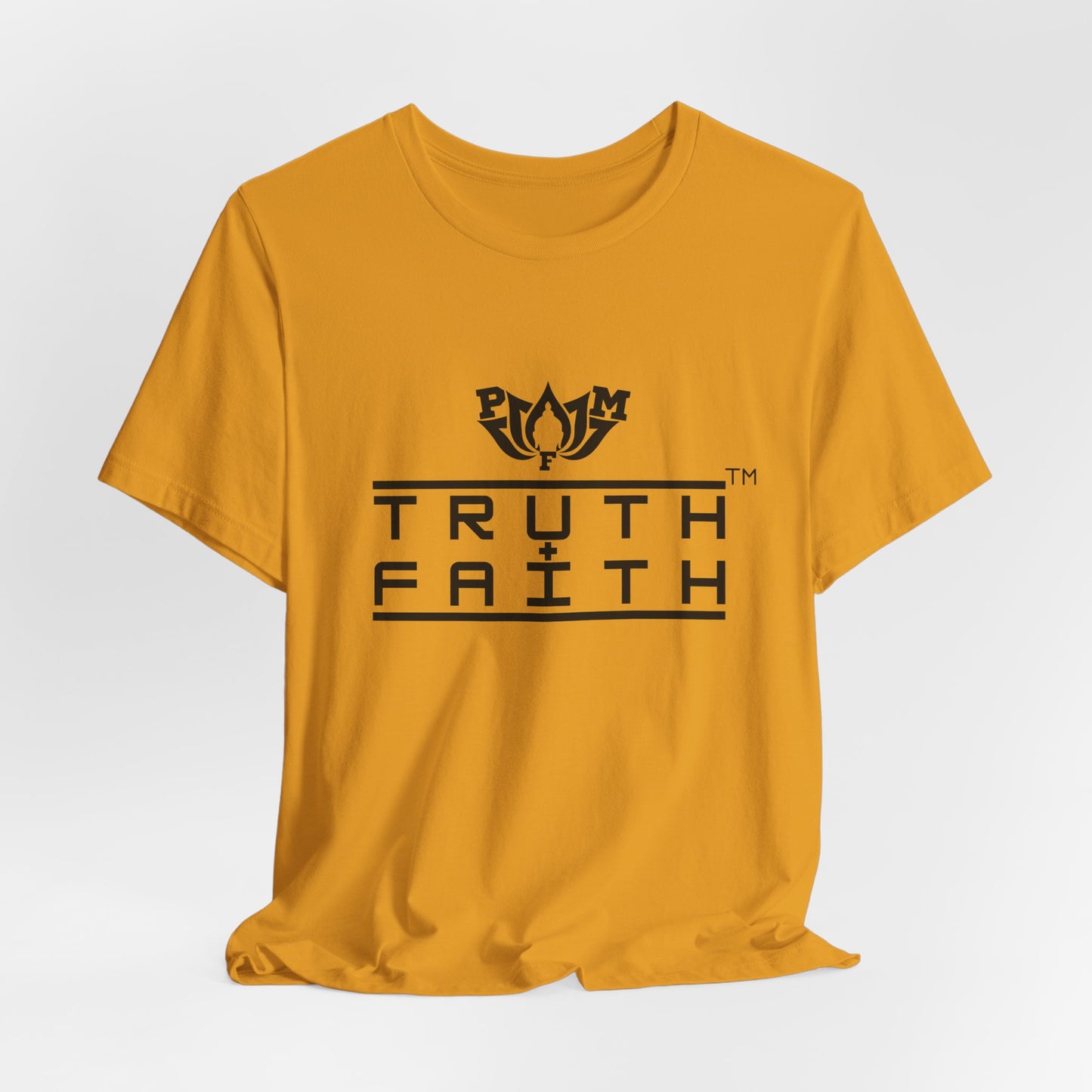 PMF Truth + Faith Graphic Tee — Minimalist Spiritual Logo T-Shirt